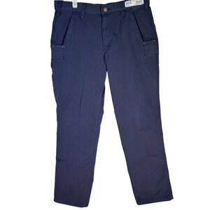 Carhartt Pants Mens 32x29 Navy Relaxed Fit Ripstop Utility Zip Pocket Workwear